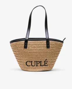 Shoppers Y Bolsos Hombro*Cuplé Capazo Rafia Beig