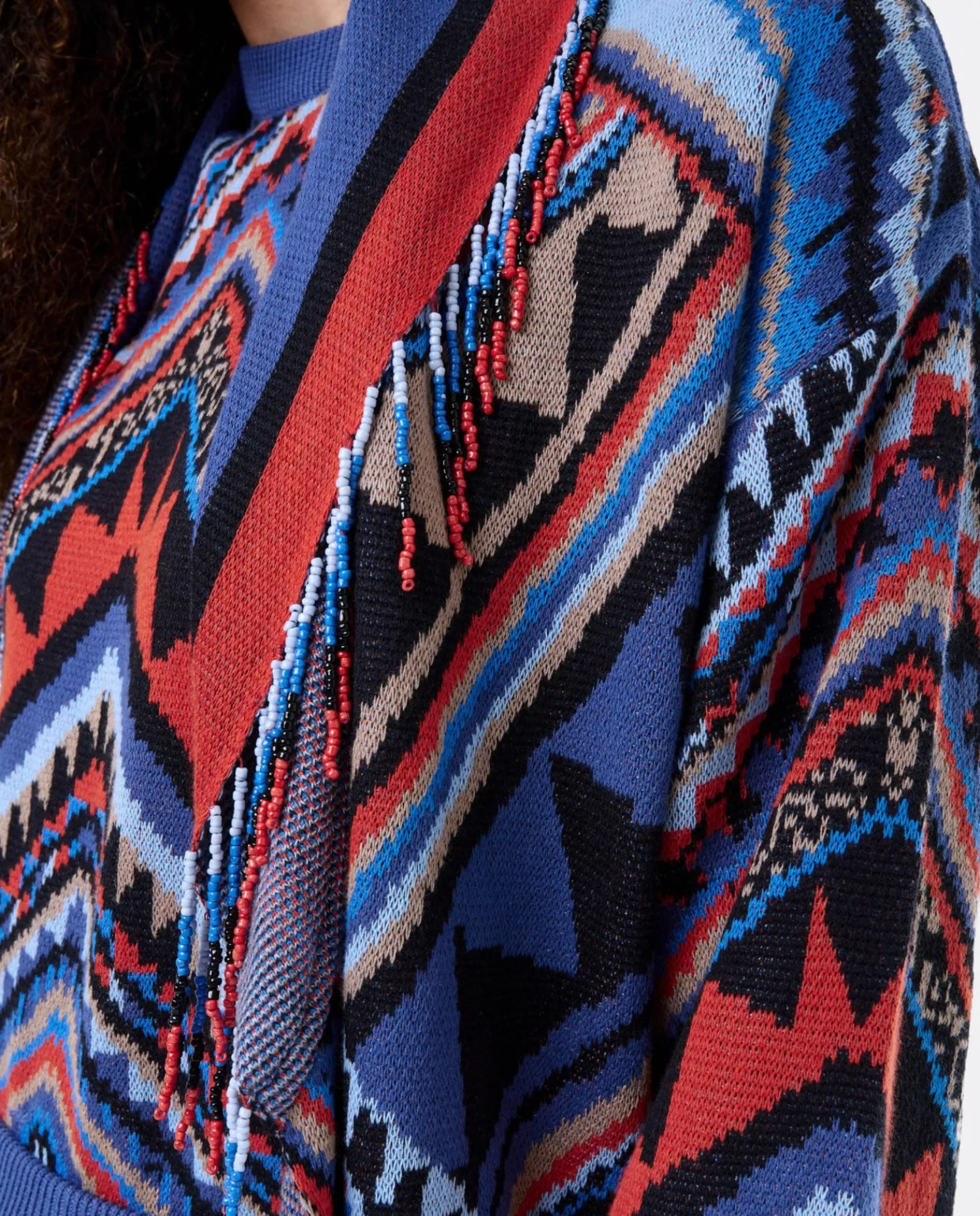 Chaquetas Y Abrigos*Cuplé Cardigan Etnico Punto Tricot Multicolor