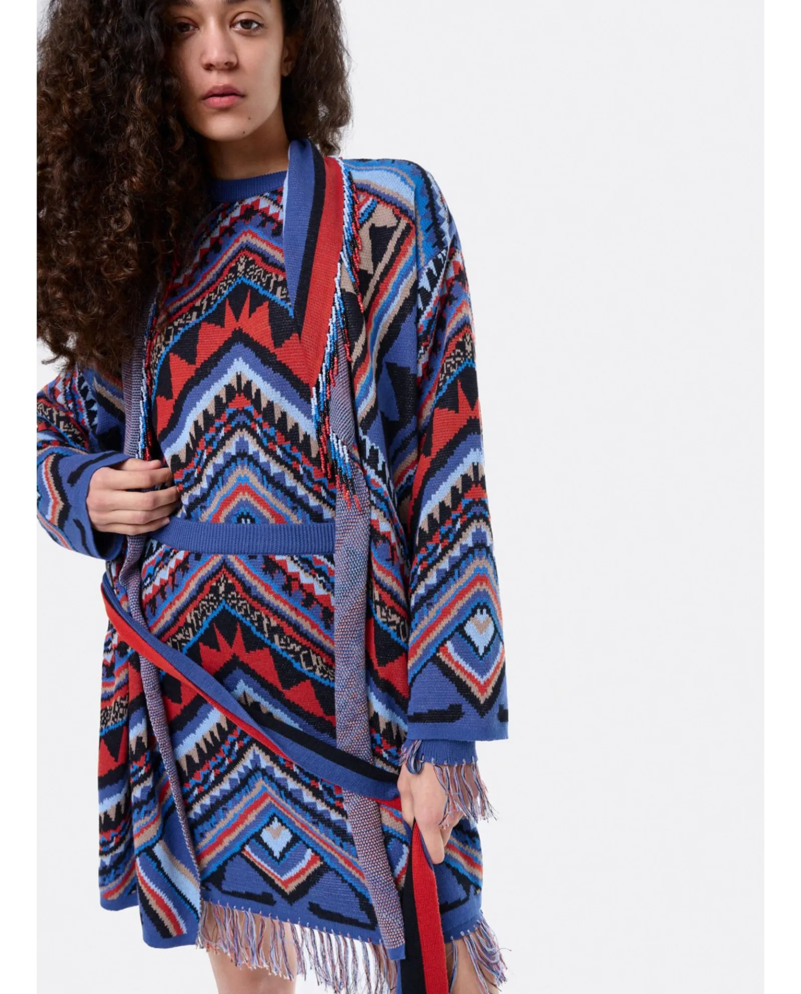 Chaquetas Y Abrigos*Cuplé Cardigan Etnico Punto Tricot Multicolor