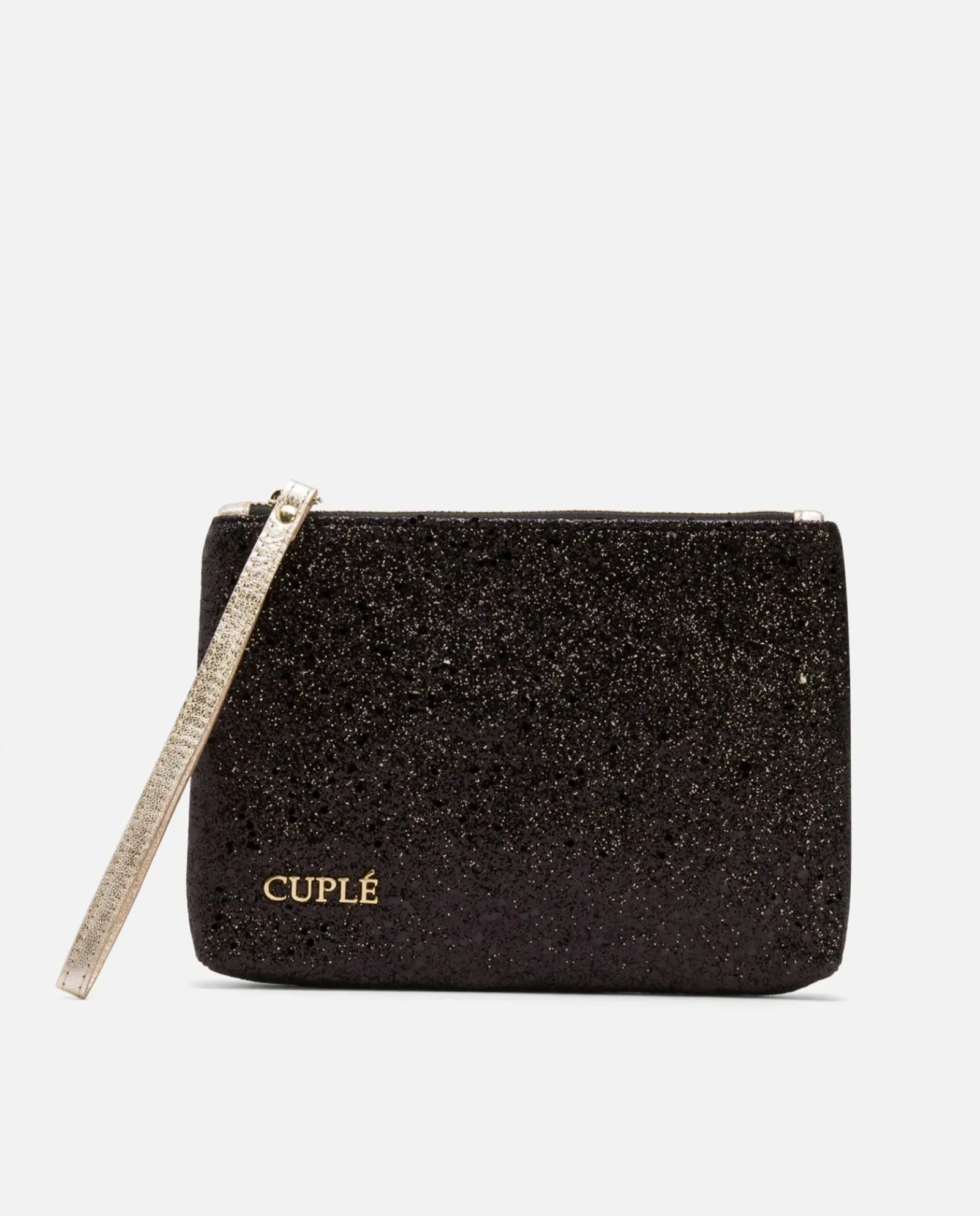 Bolsos Mano*Cuplé Cartera Glitter Negro