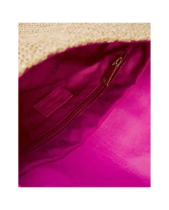 Bolsos Mano*Cuplé Cartera Mano Rafia Beig