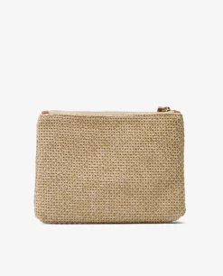 Bolsos Mano*Cuplé Cartera Rafia Beig