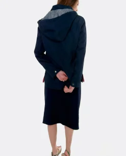 Chaquetas Y Abrigos*Cuplé Chaqueta Corta Con Capucha Tecnico Marino