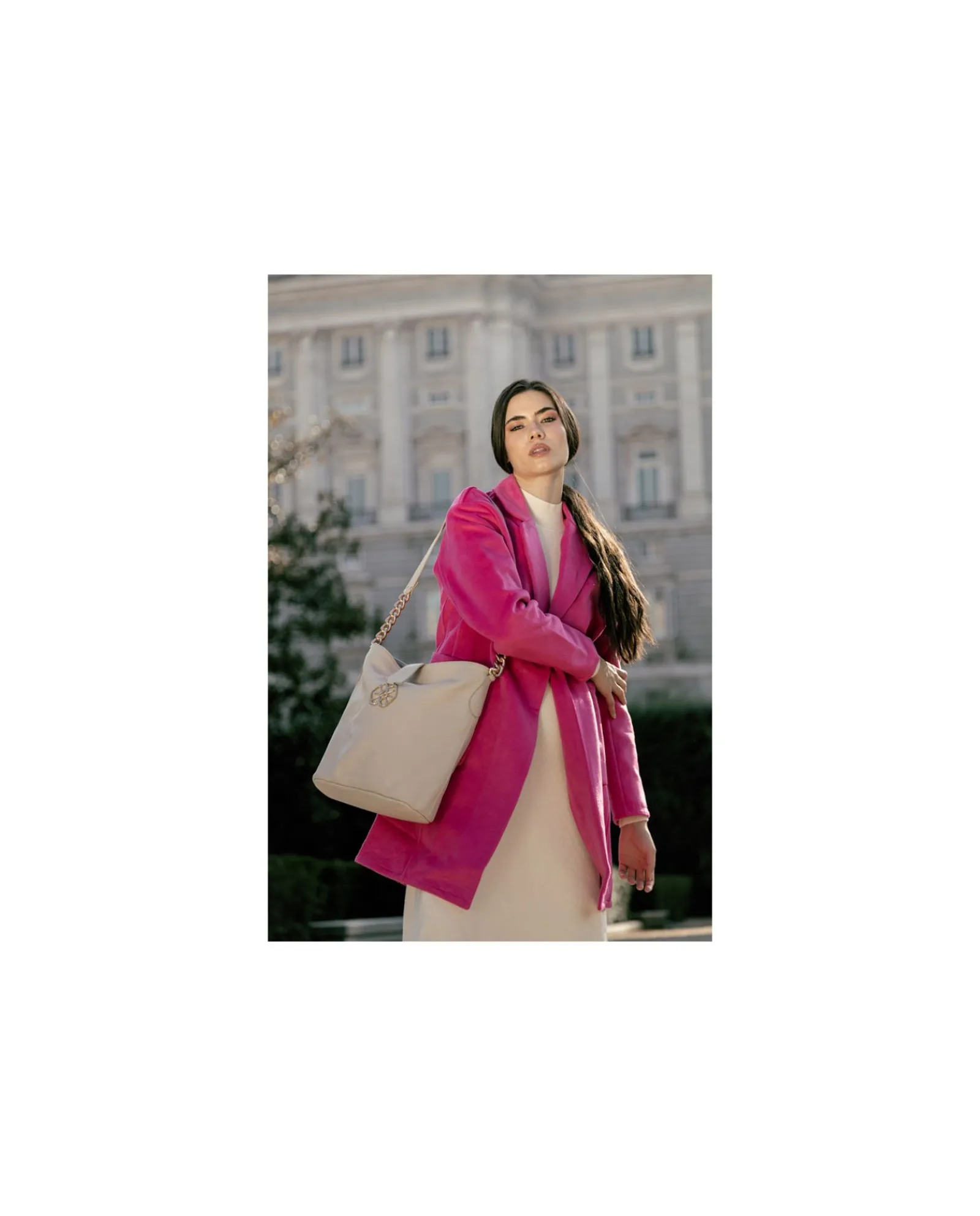 Chaquetas Y Abrigos*Cuplé Chaqueta Larga Pano Fucsia