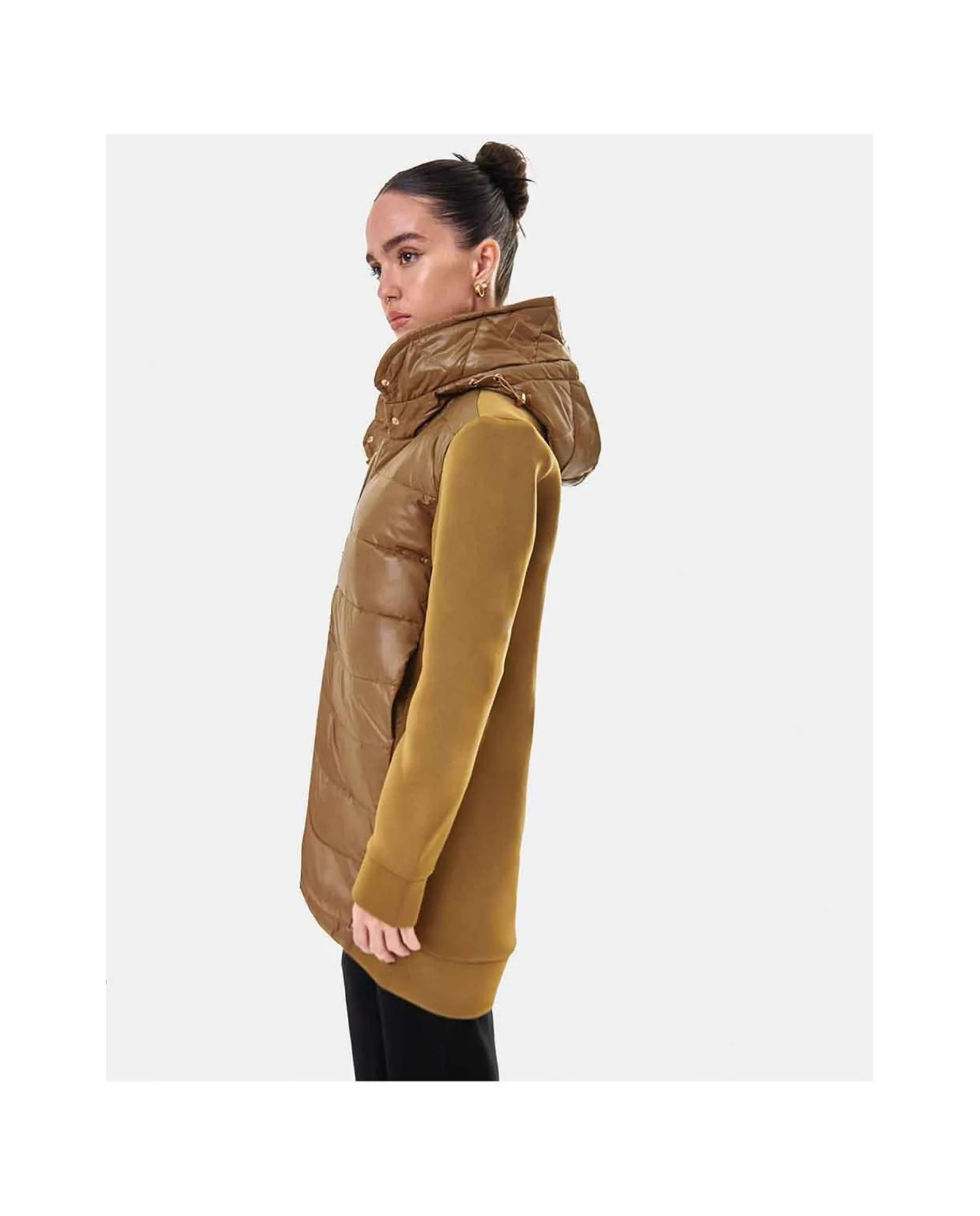 Chaquetas Y Abrigos*Cuplé Chaqueta Neopreno Larga Neopreno Verde