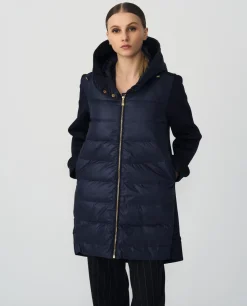 Chaquetas Y Abrigos*Cuplé Chaqueta Neopreno Larga Neopreno Marino