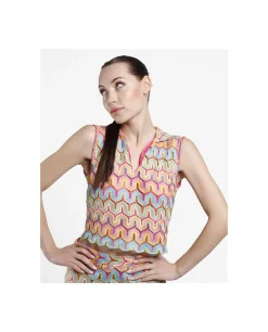 Camisas Y Tops*Cuplé Crop Top Crochet Multicolor