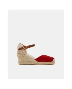Cuñas*Cuplé Cuna Yute Con Con Pulsera Serraje Rojo