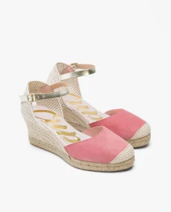 Cuñas*Cuplé Cuna Yute Con Con Pulsera Serraje Rosa