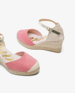 Cuñas*Cuplé Cuna Yute Con Con Pulsera Serraje Rosa