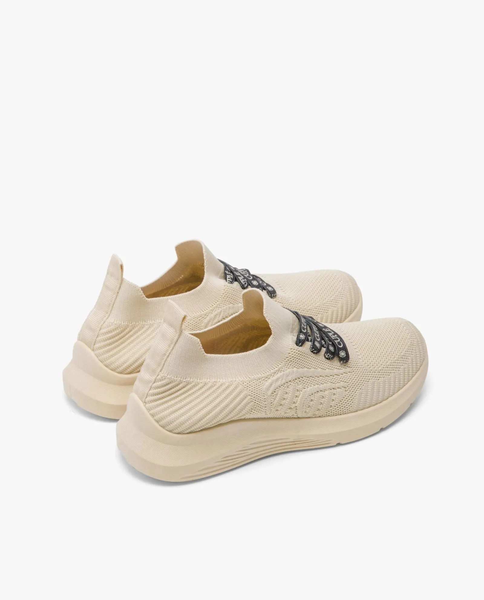 Deportivas*Cuplé Deportivo Calcetin Textil Beig