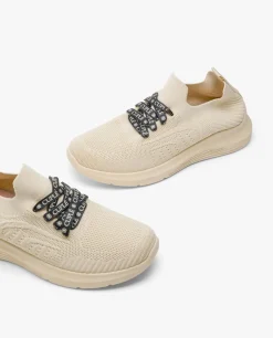 Deportivas*Cuplé Deportivo Calcetin Textil Beig