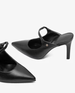 Salones & Stilletos*Cuplé Destalonado Adorno Tecnopiel Negro
