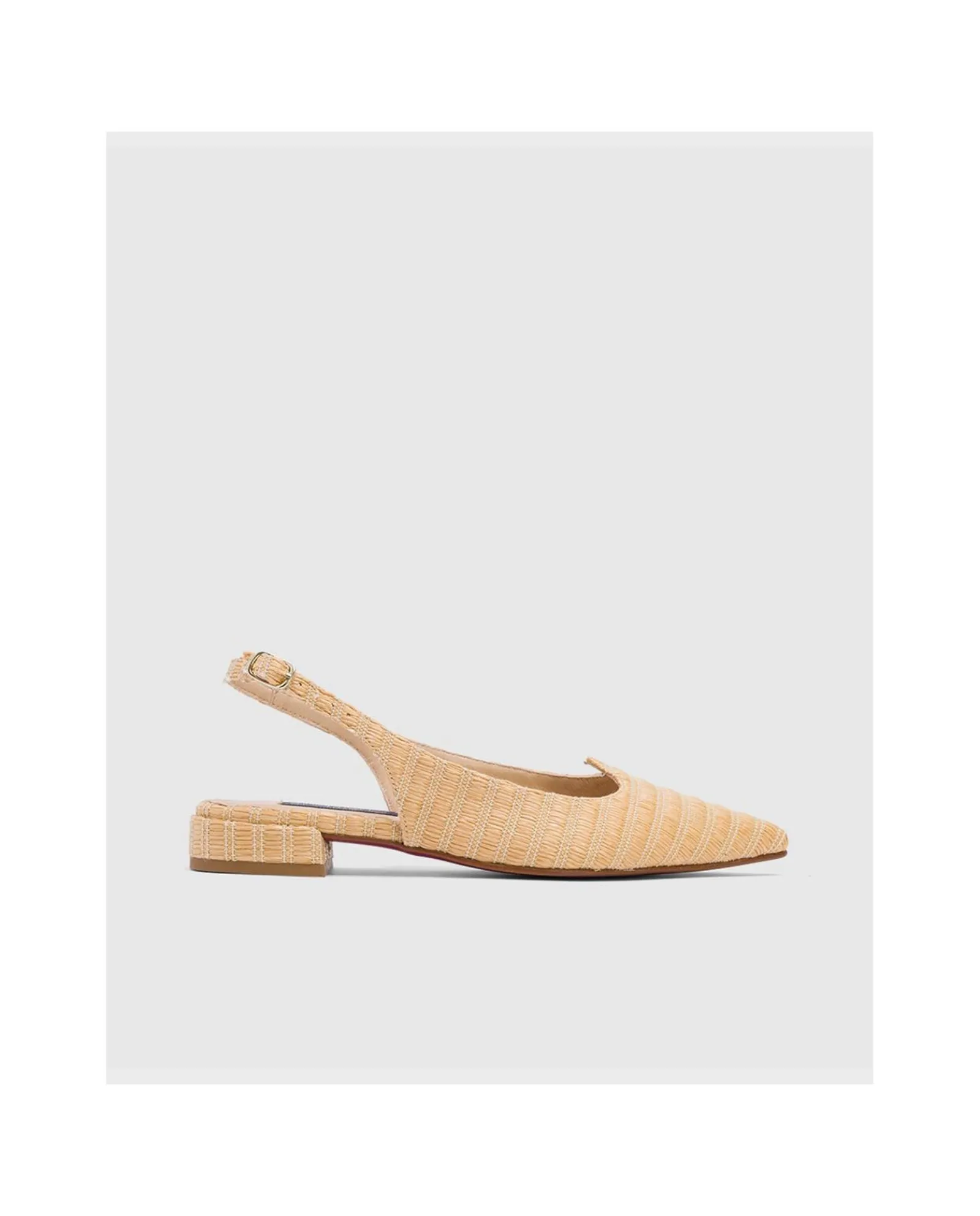 Zapatos Planos*Cuplé Francesita Canos Rafia Beig