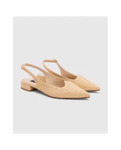 Zapatos Planos*Cuplé Francesita Canos Rafia Beig