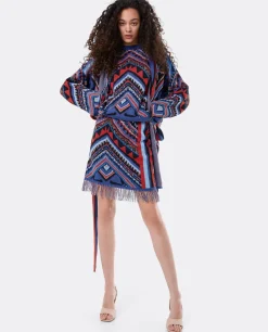 Sudaderas Y Jerseis*Cuplé Jersey Etnico Flecos Punto Tricot Multicolor