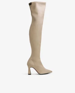 Botas Y Botines*Cuplé Maxibota T/A Tecnopiel Beig