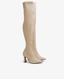 Botas Y Botines*Cuplé Maxibota T/A Tecnopiel Beig
