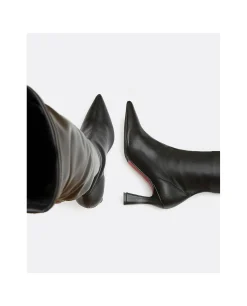 Botas Y Botines*Cuplé Maxibota T/A Tecnopiel Negro