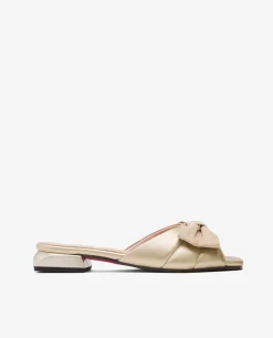 Sandalias Planas*Cuplé Pala Acolchada Ultrasuede Platino