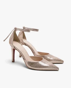 Salones & Stilletos*Cuplé Pala Talon Alto Charol Salmon