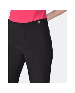 Pantalones*Cuplé Pantalon Campana Doble Tela Negro
