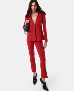 Pantalones*Cuplé Pantalon Penelope Crep Rojo