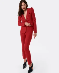 Pantalones*Cuplé Pantalon Penelope Crep Rojo