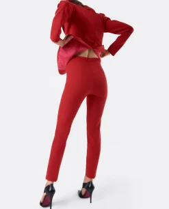 Pantalones*Cuplé Pantalon Penelope Crep Rojo