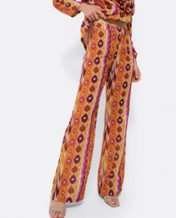 Pantalones*Cuplé Pantalon Recto Tejido Estampado Etnico