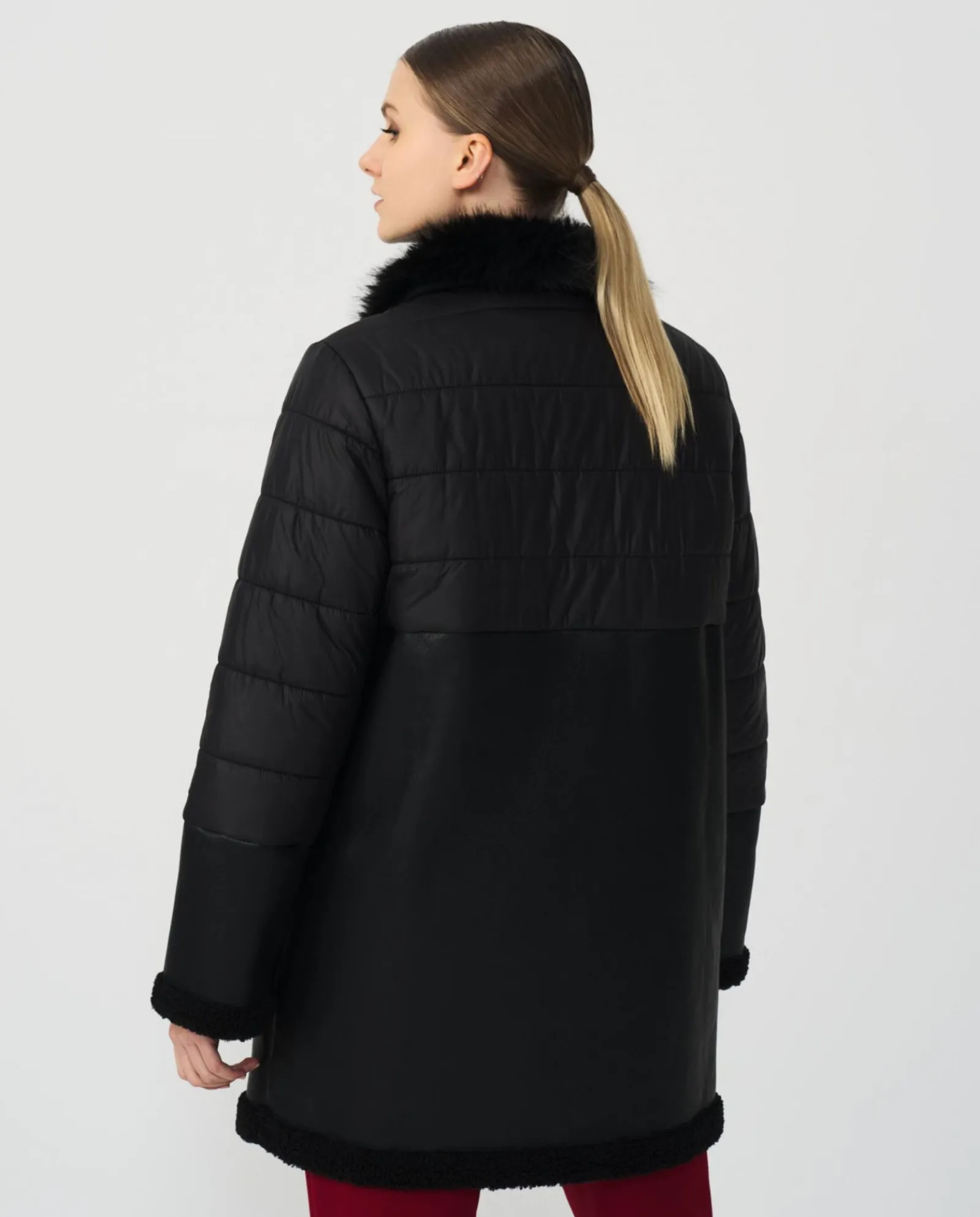 Chaquetas Y Abrigos*Cuplé Parka Polipiel Nylon Negro