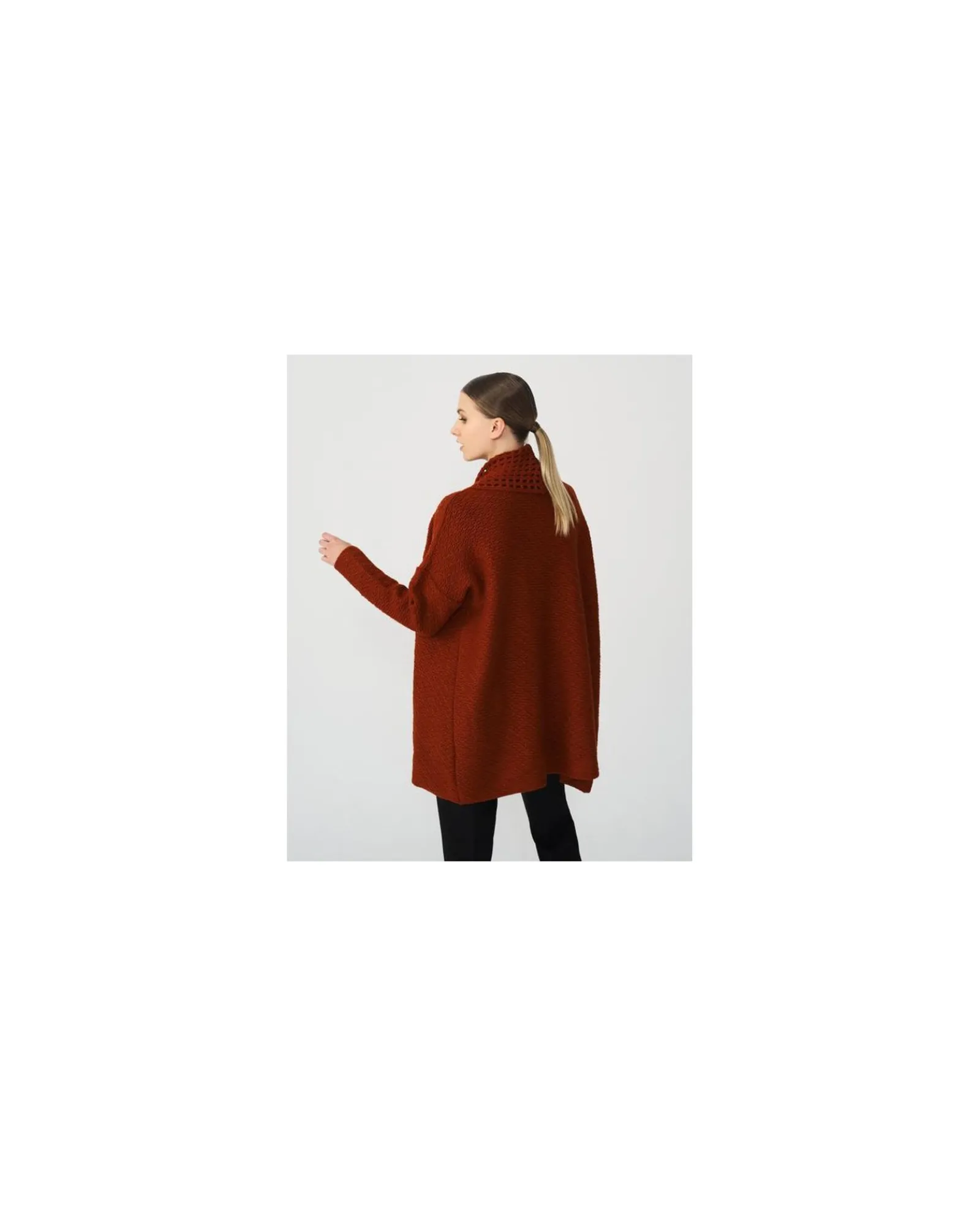 Sudaderas Y Jerseis*Cuplé Rebeca Crochet Punto Naranja