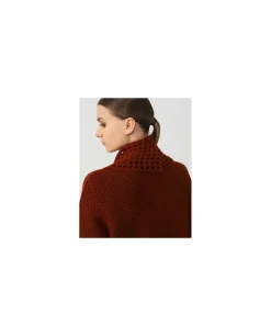 Sudaderas Y Jerseis*Cuplé Rebeca Crochet Punto Naranja