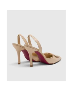 Zapatos Tacón*Cuplé Salon Destalonado Algeciras Medio Piel Beig
