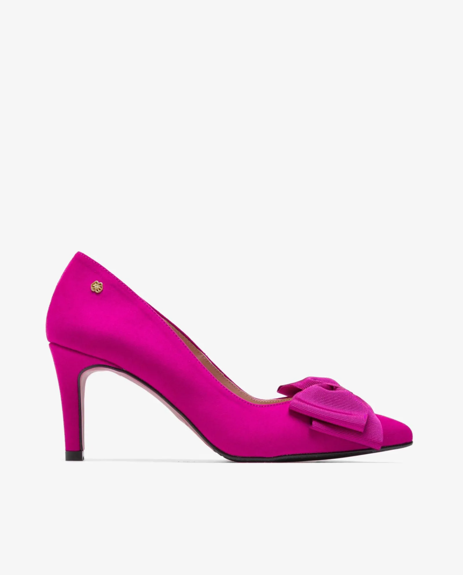 Salones & Stilletos*Cuplé Salon Lazo Ultrasuede Fucsia