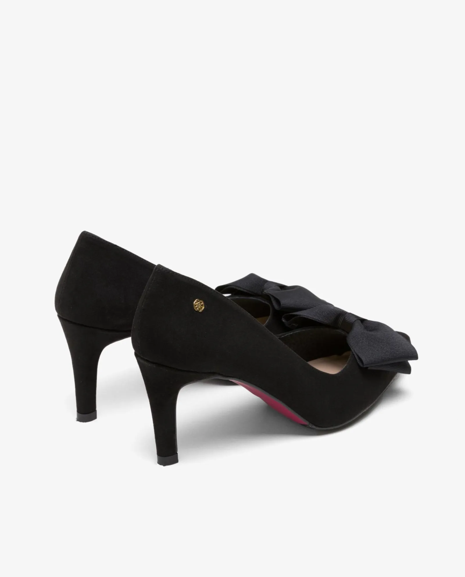 Salones & Stilletos*Cuplé Salon Lazo Ultrasuede Negro