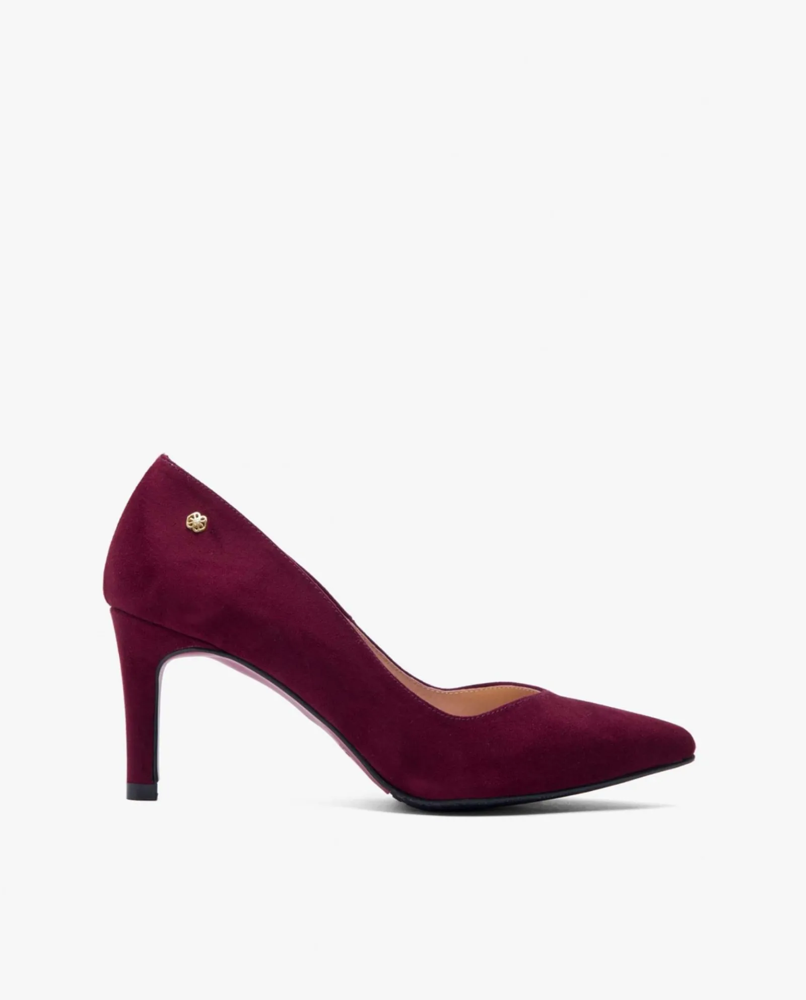 Salones & Stilletos*Cuplé Salon Pico Ultrasuede Burdeos