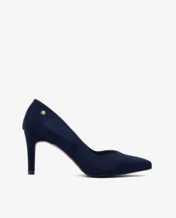 Salones & Stilletos*Cuplé Salon Pico Ultrasuede Marino