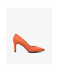 Salones & Stilletos*Cuplé Salon Pico Ultrasuede Naranja