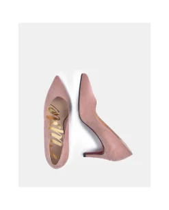 Salones & Stilletos*Cuplé Salon Pico Ultrasuede Rosa Palo
