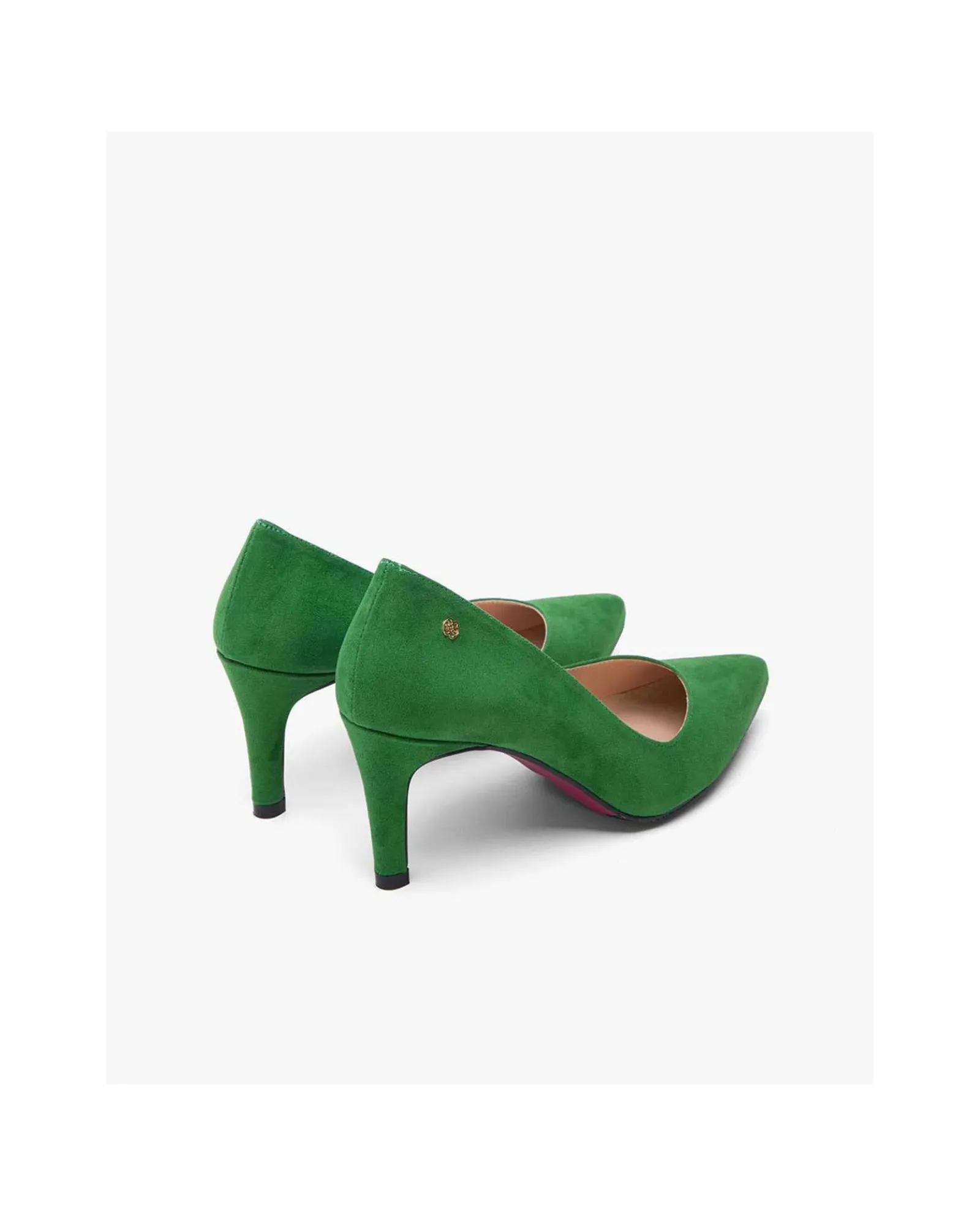 Salones & Stilletos*Cuplé Salon Pico Ultrasuede Verde