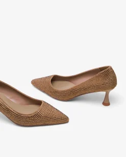 Salones & Stilletos*Cuplé Salon Strass Ante Cuero