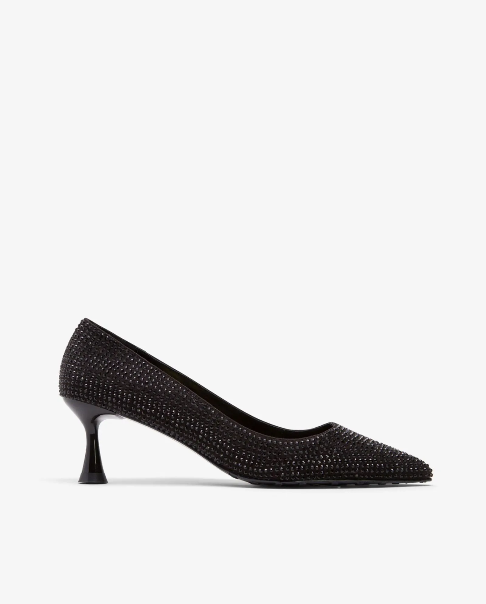 Salones & Stilletos*Cuplé Salon Strass Ante Negro