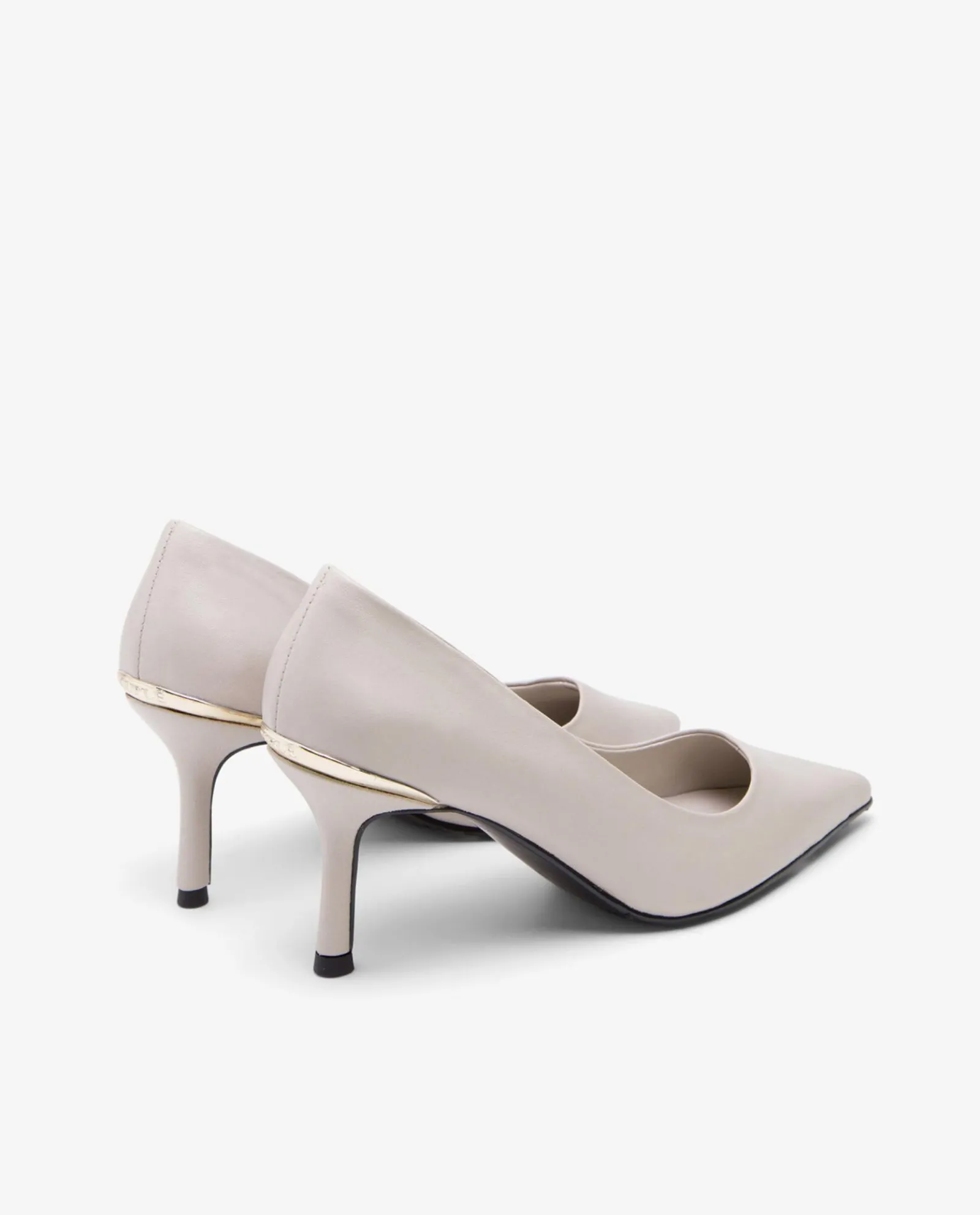 Salones & Stilletos*Cuplé Salon T/Metal Napa Gris