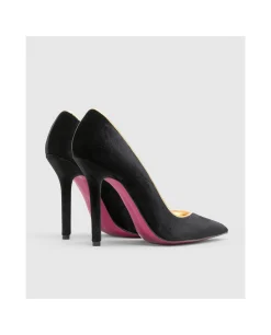 Zapatos Tacón*Cuplé Salonjerez Alto Terciopelo Negro