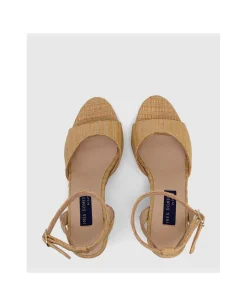 Zapatos Tacón*Cuplé Sandalia Almunecar Rafia Beig