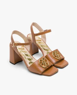 Sandalias*Cuplé Sandalia Logo Piel Cuero