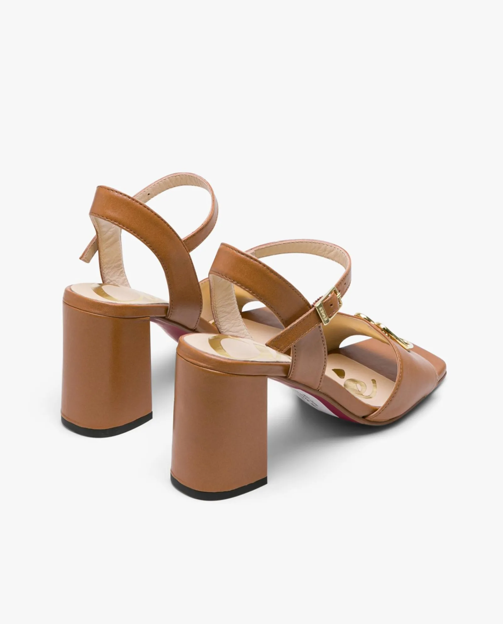 Sandalias*Cuplé Sandalia Logo Piel Cuero