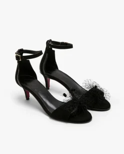 Sandalias*Cuplé Sandalia Pala Ultrasuede Negro