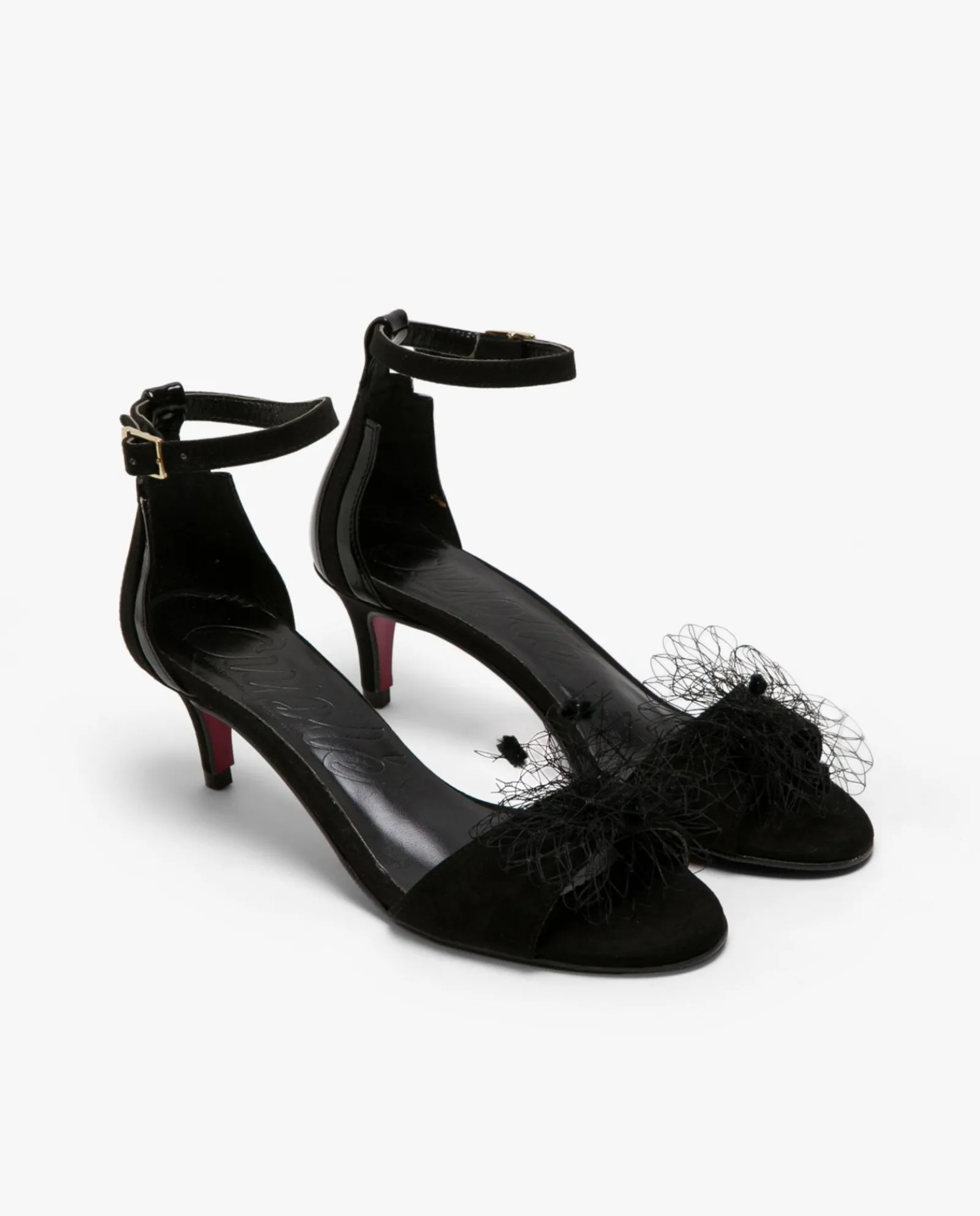Sandalias*Cuplé Sandalia Pala Ultrasuede Negro